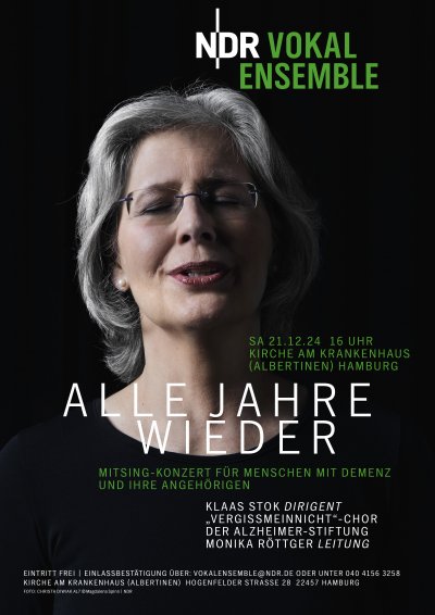 Weihnachtskonzert des NDR Vokal Ensembles mit dem Vergissmeinicht Chor                                          
