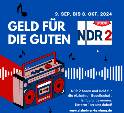 Unterstützen Sie unsere Vergissmeinnicht-Chöre – „Geld für die Guten“ beim NDR 2 Morgen!
