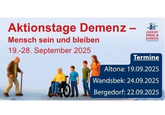 Alzheimer Hamburg | Aktionstage Demenz 2025 unter dem Motto „Mensch sein und bleiben“ vom 19. bis 28. September  ...