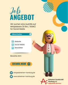 Wir suchen Verstärkung im Bereich Social Media (Minijob) / 6 Stunden im Home-Office und 3 Std. in der Geschäftsstelle