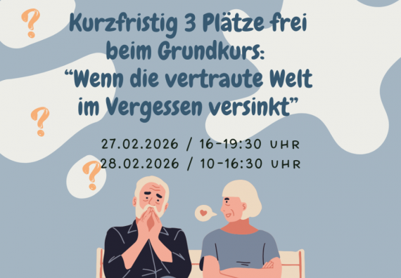 Alzheimer Hamburg | Kurzfristig 3 Plätze frei: Wenn die vertraute Welt im Vergessen versinkt Teil 1 und 2 mit Lina  ...