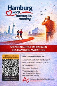 "keep memories running!" Spendenlauf beim Hamburg‑Marathon 2026 zugunsten der Alzheimer Gesellschaft Hamburg