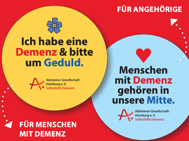 Alzheimer Gesellschaft HH | Demenz-Buttons – für mehr Verständnis im Alltag