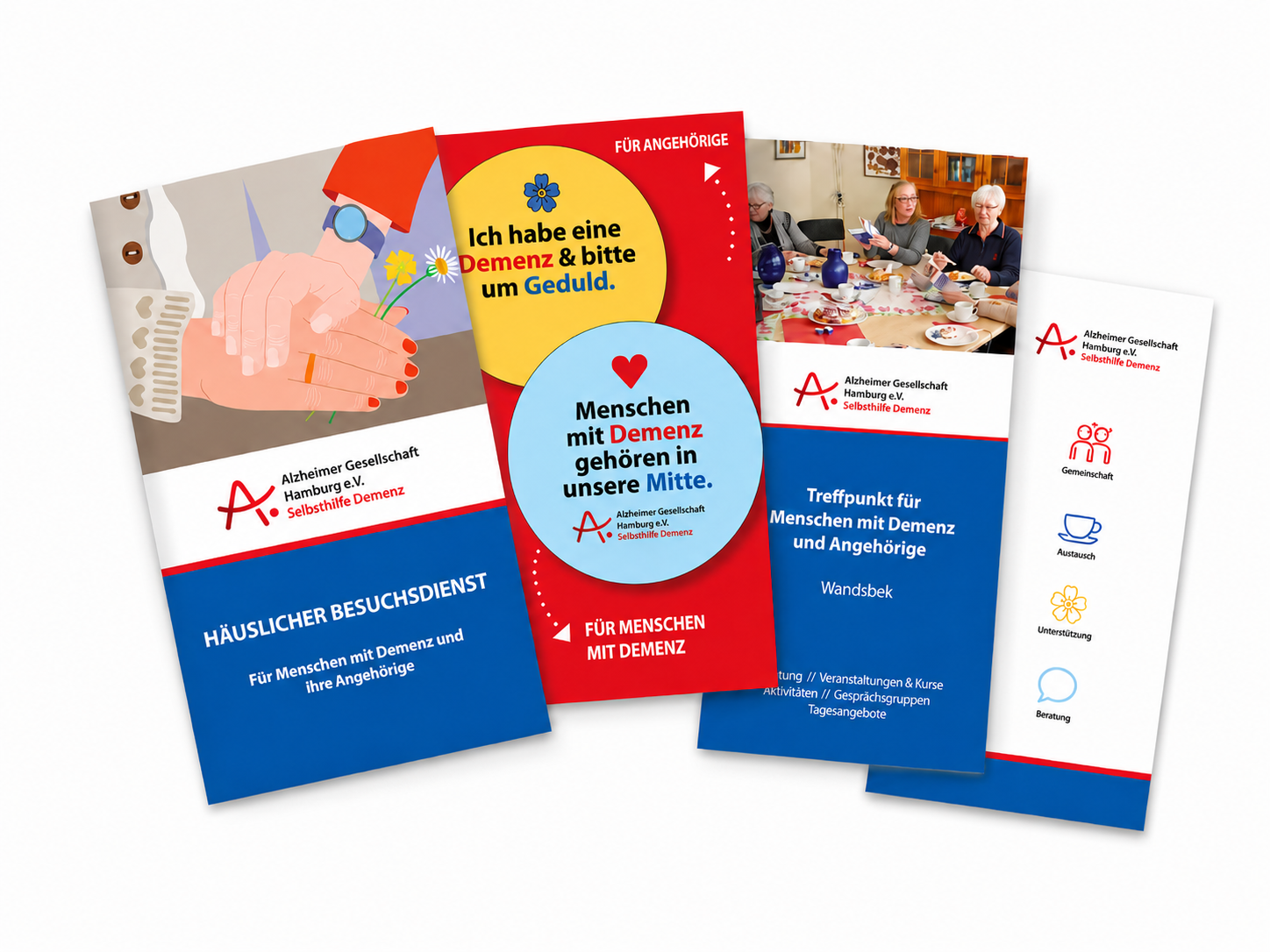 Bestellen Sie hier kostenfrei Informationsmaterialien und Werbemittel der Alzheimer Gesellschaft Hamburg e.V.